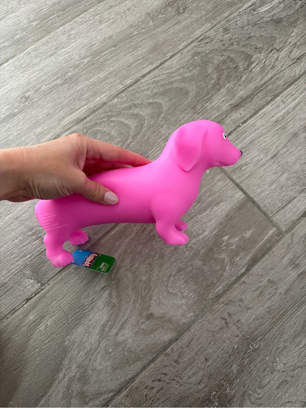 Squeezy Pink Dachshund Dog Squishy Toy
